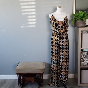 Indah pant aztec exposed back romper jumpsuit